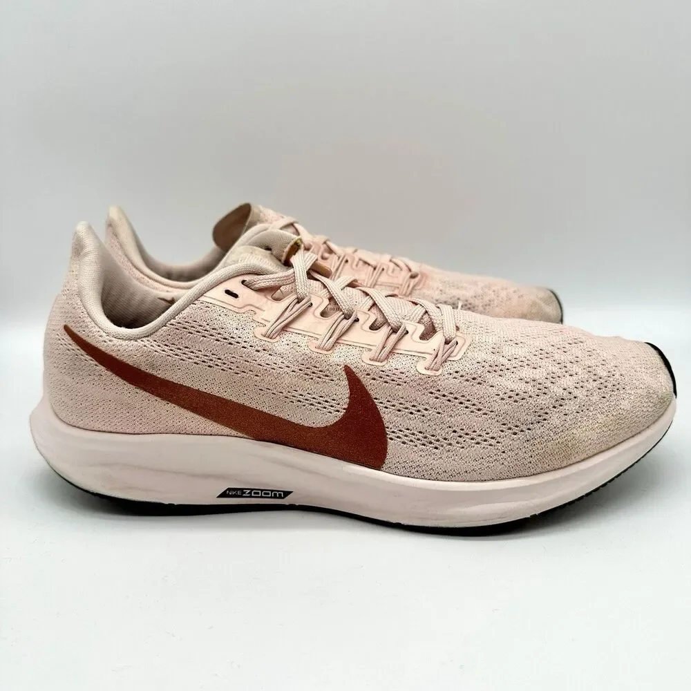 Nike Womens Air Zoom Pegasus 36 CT1187-600 Pink Running Shoes Sneakers Size 11